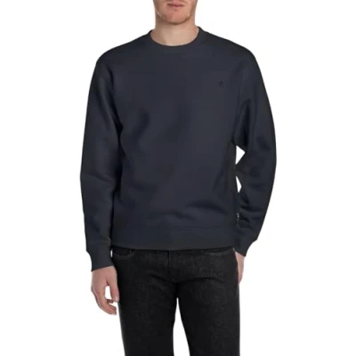 Image of Replay Sweatshirt, Men&#039;s, Size: XS, Night blue