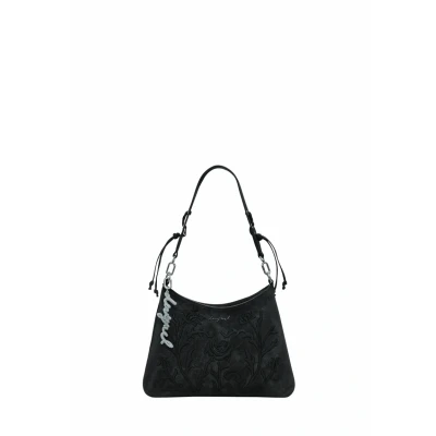 Image of Desigual Small 3D Embossed Handbag, Women&#039;s, Size: One Size, Black