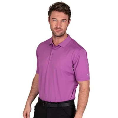 Image of Island GREEN Essentials Men&#039;s CoolPass Micro Pique Polo Shirts