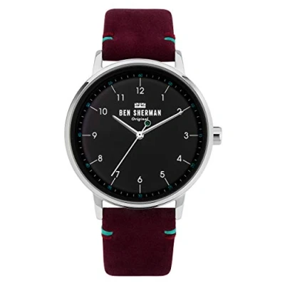 Image of Ben Sherman Mens Analogue Classic Quartz Watch with Leather Strap WB043R,