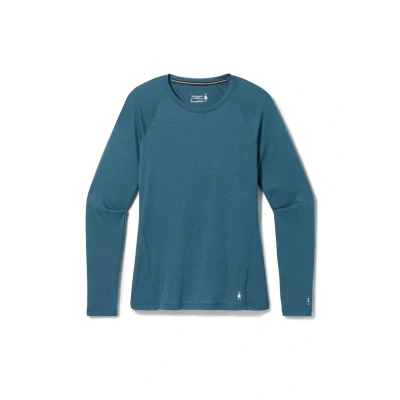 Image of Smartwool Classic Allseason Merino BASE Layer CREW Long sleeved top, Women&#039;s, Size: Small, Twilight blue