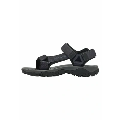 Image of s.Oliver Walking sandals, Men&#039;s, Size: 9.5, Black navy Textile/synthetics