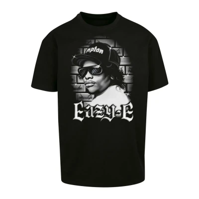 Image of Upscale by Mister Tee Eazye Paintbrush Oversize Print Tshirt, Men&#039;s, Size: XL, Black