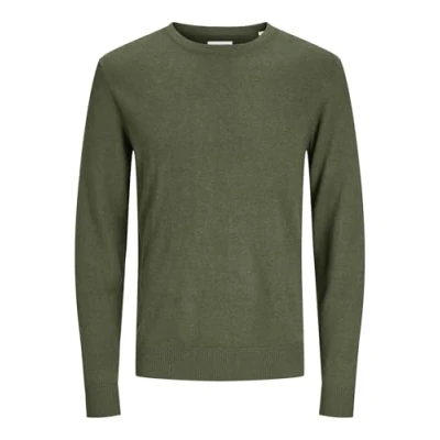 Image of Jack &amp; Jones Jjeemil Jumper, Men&#039;s, Size: XS, Kombu green
