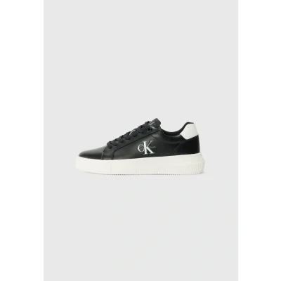 Image of Calvin Klein Women&#039;s Chunky Cupsole Mono LTH Wn Yw0yw01872 Low Top, Black Bright White, 6.5 UK