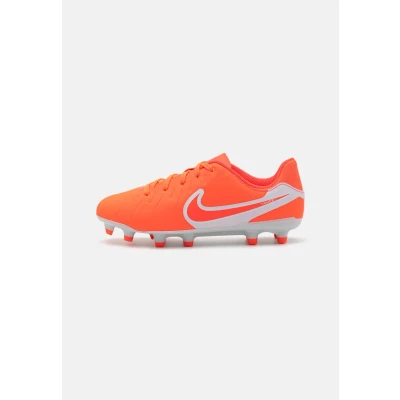 Image of Nike Performance JR Legend 10 Academy FG/MG Unisex Moulded stud football boots for kids, Size: 13.5K, Hot lava/white High quality imitation leather