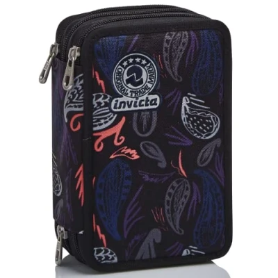 Image of Invicta Paisley School &amp; Leisure Time, 20x12,5x7 cm, Nero, Time