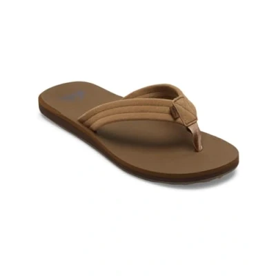 Image of Quiksilver Carver CORE Tbar sandals tan, Men&#039;s, Size: 11, Tan Suede