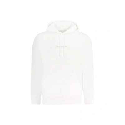 Image of Calvin Klein Jeans Men&#039;s Minimal Logo Hoodie Pullover, Bright White, XL