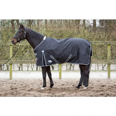 Image of Harry&#039;s Horse Thor rug black, fleece lining