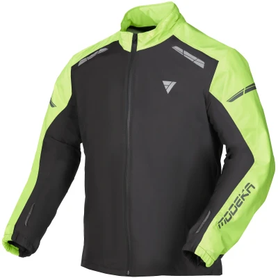 Image of Modeka Women&#039;s Hydroflex Rain Jacket Black / Yellow 44