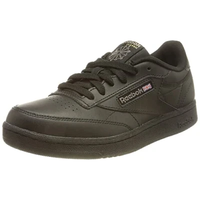 Image of Reebok Classic Trainers black/charcoalint for kids, Size: 3, Black/charcoal int Leather and textile