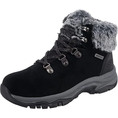 Image of Skechers Trego Falls Finest Winter boots, Women&#039;s, Size: 3, Black Suede