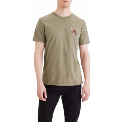 Image of Dockers LOGO TEE Print Tshirt, Men&#039;s, Size: XL, Khaki