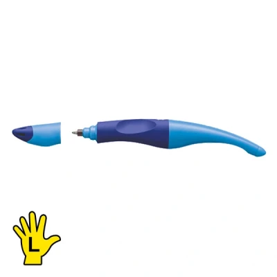 Image of Ergonomic Rollerball STABILO EASYoriginal Left Handed Pack of 1 Dark Blue/Light Blue