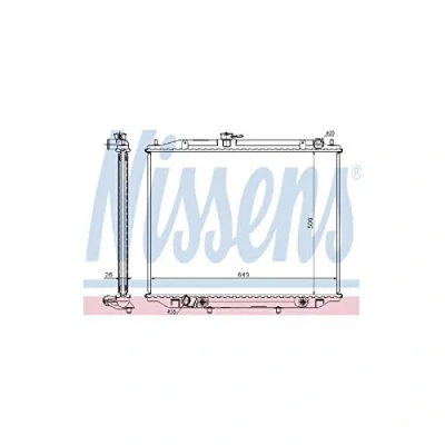 Image of Radiator, engine cooling NISSENS 68707A