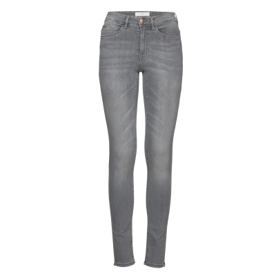 Image of ICHI Iherin Izaro Light GRAY Jeans Skinny Fit, Women&#039;s, Size: 28, grey