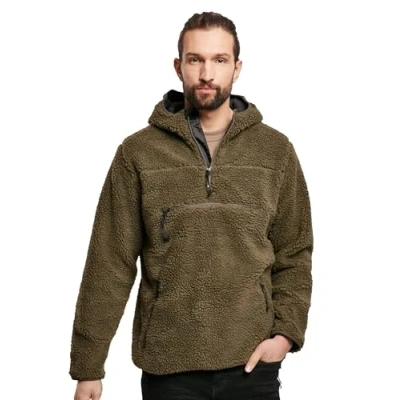 Image of Brandit Fleece jumper, Men&#039;s, Size: 7XL, Olive