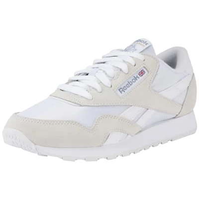 Image of Reebok Classic CL Trainers, Size: 12, Footwear white Leather and textile