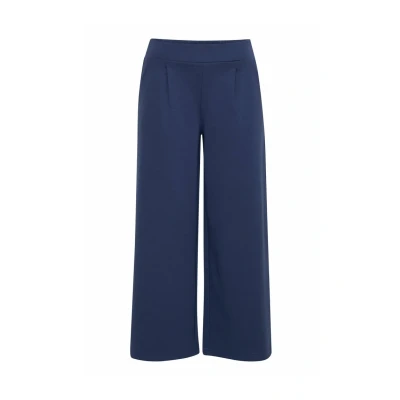 Image of ICHI KATE WIDE Trousers, Women&#039;s, Size: Large, Medieval blue