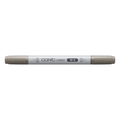 Image of COPIC Ciao Coloured Marker Pen (W 5) Warm Gray No.5, For Art &amp; Crafts, Colouring, Graphics, Highlighter, Design, Anime, Professional Beginners, Supplies Colouring Books