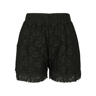 Image of Urban Classics Women&#039;s Ladies Laces Shorts, Black (Black 00007), XS
