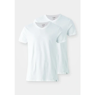 Image of Puma Everyday V NECK TEE 2 PACK Undershirt, Men&#039;s, Size: Small, White
