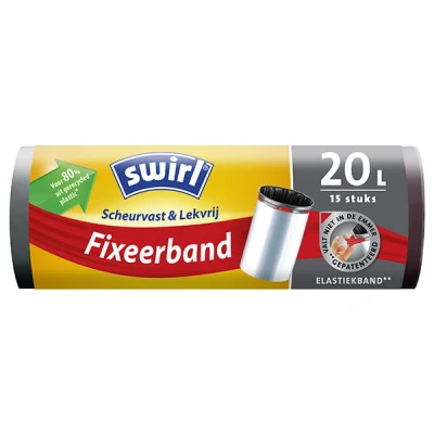 Image of Swirl pedal bin bags with fix band 20 l 15s 6769842