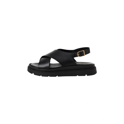 Image of Tamaris Platform sandals, Women&#039;s, Size: 4, Black Leather