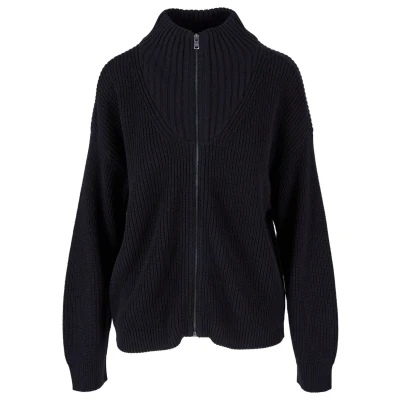 Image of Urban Classics ZIP Cardigan, Women&#039;s, Size: Large, Black