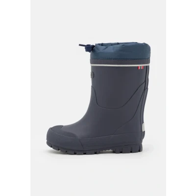 Image of Viking Jolly Thermo Unisex Winter boots for kids, Size: 5, Navy/grey Synthetics