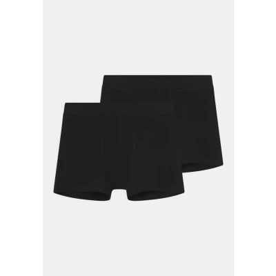 Image of Schiesser Organic Cotton TEEN 2 PACK Pants for kids, Size: 8 9y, Schwarz