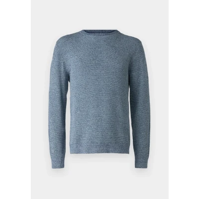 Image of Selected Homme Slhross Structure CREW NECK Jumper oceana, Men&#039;s, Size: Small, Oceana