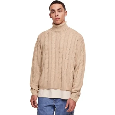 Image of Urban Classics BOXY ROLL NECK Jumper, Men&#039;s, Size: XL, Wetsand