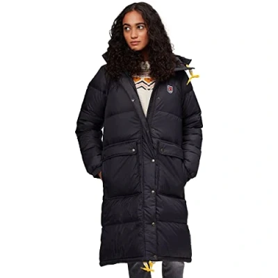 Image of Fjällräven Expedition LONG Parka Down coat, Women&#039;s, Size: XXS, Black