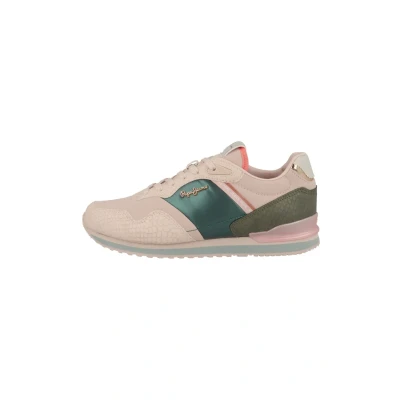 Image of Pepe Jeans London MIX Trainers, Women&#039;s, Size: 4, Pinkish pink pls Imitation leather/ textile