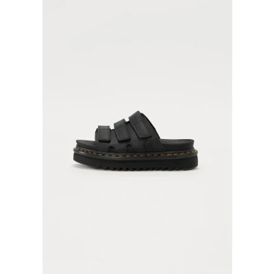 Image of Dr. Martens Raine Platform sandals, Women&#039;s, Size: 7, Black athena Leather