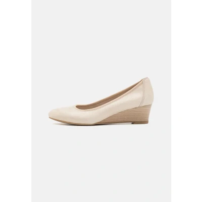Image of Tamaris Wedges, Women&#039;s, Size: 5, Champagne Leather