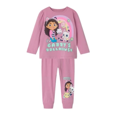 Image of Name it set GABBY&#039;S Dollhouse Pyjama for kids, Size: 869, Mauve orchid
