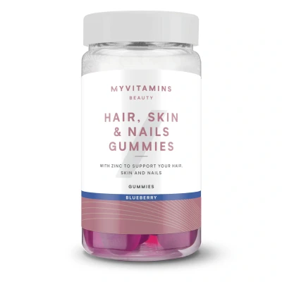 Image of Myvitamins Hair Skin and Nails Gummies 60gummies Blueberry