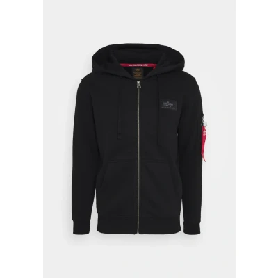 Image of Alpha Industries ZIP Hoody Zipup sweatshirt, Men&#039;s, Size: XXL, Black