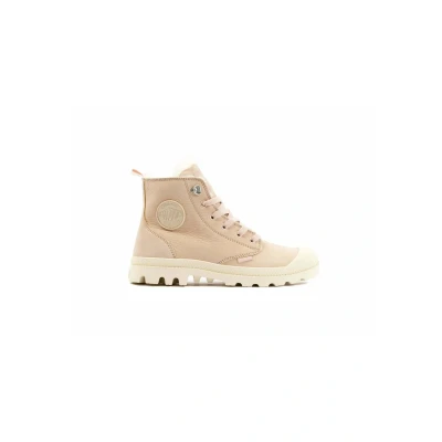 Image of Palladium Pampa HI ZIP Laceup ankle boots, Women&#039;s, Size: 5, Warm sand Leather