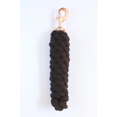 Image of HB Cotton leadrope with rose gold swivel hook