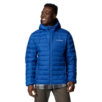 Image of Columbia LAKE 22 Hooded Jacket Down jacket, Men&#039;s, Size: Small, Mountain blue