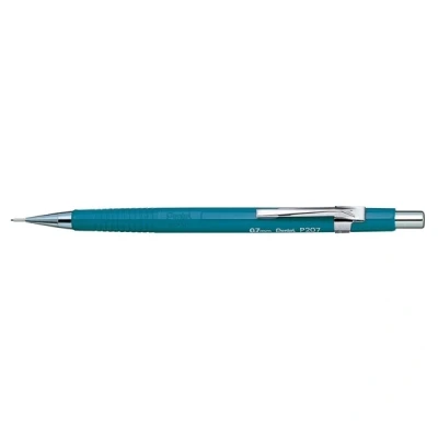 Image of Pentel P200 Series mechanical pencil 0.7mm lead, 1 pack of 12 pencils, Blue
