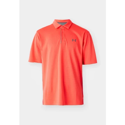 Image of Under Armour Polo shirt, Men&#039;s, Size: Small, Racer red/pitch gray