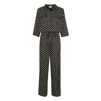 Image of Kaffe Jumpsuit, Women&#039;s, Size: 6, Black tie/dot aop