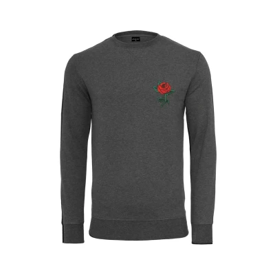 Image of Mister Tee ROSE Crewneck Sweatshirt, Men&#039;s, Size: Large, Charcoal