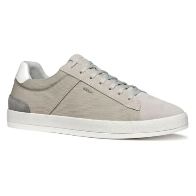 Image of Geox Serifos Trainers, Men&#039;s, Size: 8, Light grey Leather and textile