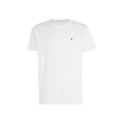 Image of Calvin Klein Jeans Embro Badge TEE Basic Tshirt, Men&#039;s, Size: Large, Bright white